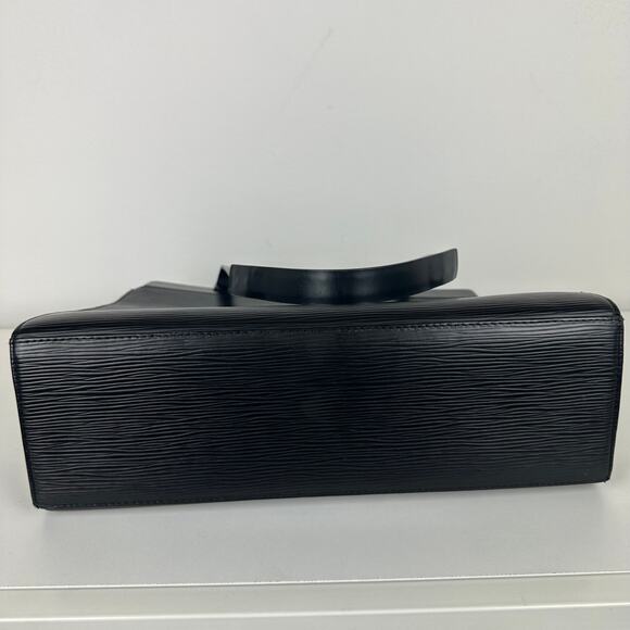 Louis Vuitton Womens Epi Croisette Leather Double Handle PM Black Tote Handbag - Picture 4 of 10